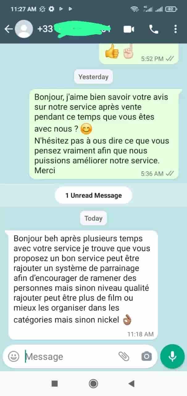 avis sur service iptv stable